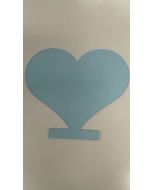 Plexiglas plaatje - Hart  - 17x17cm