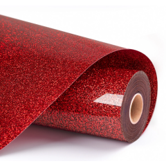 Heat Transfer Vinyl Glitter - Red - 30.5 x 90 cm (008953)