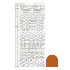Hobbydots stickervel 015 - Copper (Mirror)