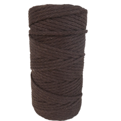 DekoArt Macramékoord 4 mm 100 m Bruin (1004Braun) *