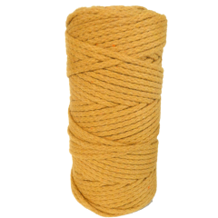 DekoArt Macramékoord 4 mm 100 m Honinggeel (1004Honig) *