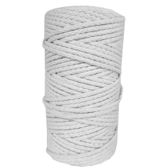 DekoArt Macramékoord 4 mm 100 m Wit (1004Weib) *