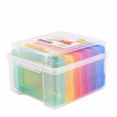 Vaessen Creative • Gekleurde Opbergbox met 6 Dozen (1009-030)