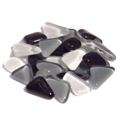 Soft Glas Polygonal Helder Mix Grijs 100 gr (1011051) *