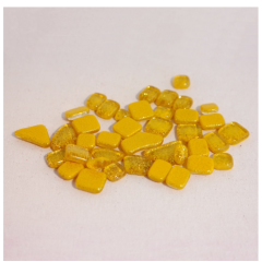 Soft Glas Polygonal Glitter Geel 100 gr (1017489) *