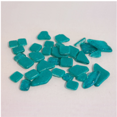 Soft Glas Polygonal Glitter Turquoise 100 gr (1017492) *