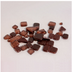 Soft Glas Polygonal Glitter Bruin 100 gr (1017493) *