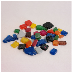 Soft Glas Polygonal Glitter Mix Bont 100 gr (1017495) *