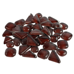 Soft Glas Polygonal Helder Donkerbruin 100 gr (1017611) *