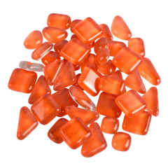 Soft Glas Polygonal Helder Oranje 100 gr (1017614) *