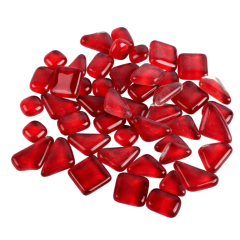 Soft Glas Polygonal Helder Rood 100 gr (1017617) *