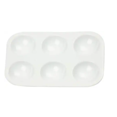 CC Plastic Verf Palet - 12x8 cm - Wit - 1 stuk (10332)