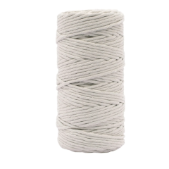 Vaessen Creative • Macramé Touw 3mmx100m Lichtgrijs (11305-07) *