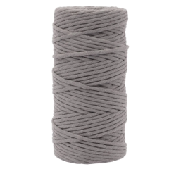 Vaessen Creative • Macramé Touw 3mmx100m Donkergrijs (11305-08) *