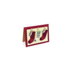 Sizzix Framelits Die Set w/stamp - Fairisle Stocking 2PK (662166) (AFGEPRIJSD)