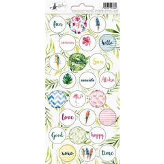 Piatek13 - Sticker sheet Let‘s flamingle 03 P13-280 10,5x23 cm 