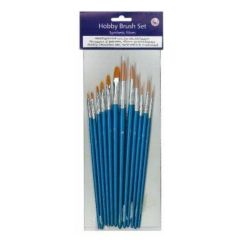 Penselenset nylon (6x plat 6x rond) 12 ST (12185-3085)