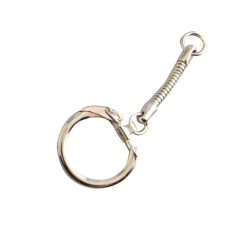 Sleutelhanger 63mm zilver