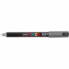 Uni Posca Verfmarker - lijndikte: 0,7 mm - PC-1MR - Zilver - 26