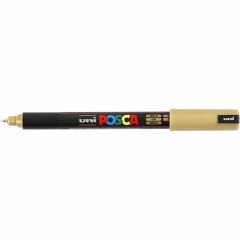 Uni Posca Verfmarker - lijndikte: 0,7 mm - PC-1MR - Goud - 25