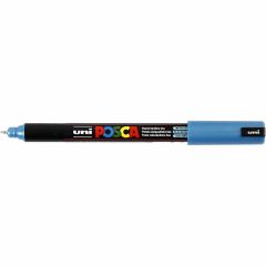 Uni Posca Verfmarker - lijndikte: 0,7 mm - PC-1MR - Metallic Blauw - M33