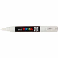 Uni Posca Verfmarker - lijndikte: 0,7 mm - PC-1MC - Wit - 01