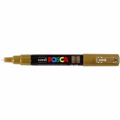 Uni Posca Verfmarker - lijndikte: 0,7 mm - PC-1MC - Goud - 25