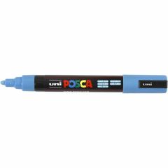 Uni Posca Verfmarker - lijndikte: 2,5 mm - PC-5M - Lichtblauw - 8