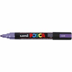 Uni Posca Verfmarker - lijndikte: 2,5 mm - PC-5M - Metallic Paars - M12