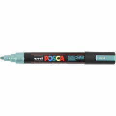 Uni Posca Verfmarker - lijndikte: 2,5 mm - PC-5M - Metallic Groen - M6
