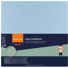 Florence • Linnenkarton 250g 30,5x30,5cm Water 10x (2822-047)