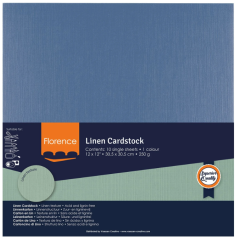 Florence • Linnenkarton 250g 30,5x30,5cm Maritime 10x (2822-054)