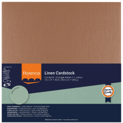 Florence • Linnenkarton 250g 30,5x30,5cm Hazelnut 10x (2822-093)