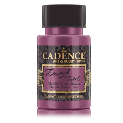 Cadence - Dora metallic - textiel verf - Cyclaam - 50 ml (1144)
