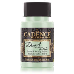 Cadence - Dora metallic - textiel verf - Mint - 50 ml (1153)