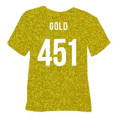 POLI-FLEX - PEARL GLITTER - Flexfolie - A4 - Gold (451)