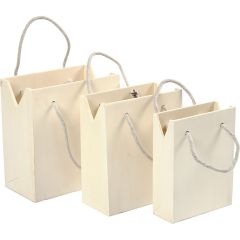 Tas met hengsel, triplex, 3stuks (577420)