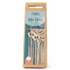 GC Macramé Set Wandhanger Schelpen Ecru 22x55 cm (791062) *