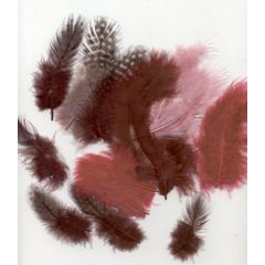 Marabou&Guinea veren mix bordeaux 18 ST (12229-2909)