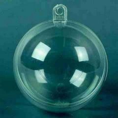 Plastic bal transparant 18 cm (21284)