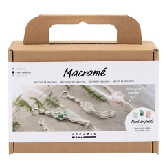 CC Mini Hobbyset Macramé Sleutelhangers Kristallen (977727) *