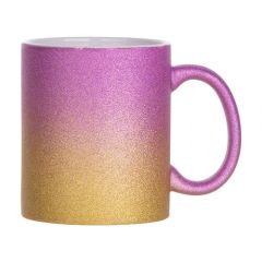 Glitter Sublimatie Mok 11oz - goud-roze verloop (B11GTMX-PRGD)