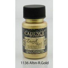 Cadence - Dora metallic - textiel verf - Rijk goud 50ml 1136 