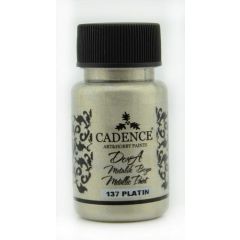 Cadence - Dora Acrylverf Metallic - Platina - 50ml - (0137)