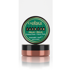 Cadence - Fashion Textiel - Metallic - Relief Pasta - Koper - 50 ml (0013) *