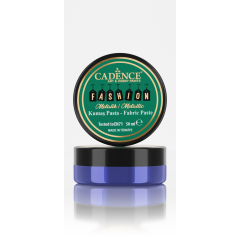 Cadence - Fashion Textiel - Metallic - Relief Pasta - Sax Blauw - 50 ml (0010) *