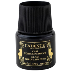 Cadence - Glas- en Porseleinverf - Opaque - Zwart - 45 ml (0002) *