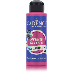 Cadence - Hybride acrylverf Glitter - Fuchsia - 120 ml  (HSG-025)