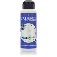 Cadence - Hybride acrylverf Glitter - White - 120 ml  (HSG-001)
