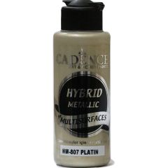 Cadence - Hybride Acrylverf - Metallic - Platina - 120 ml (HM-807)